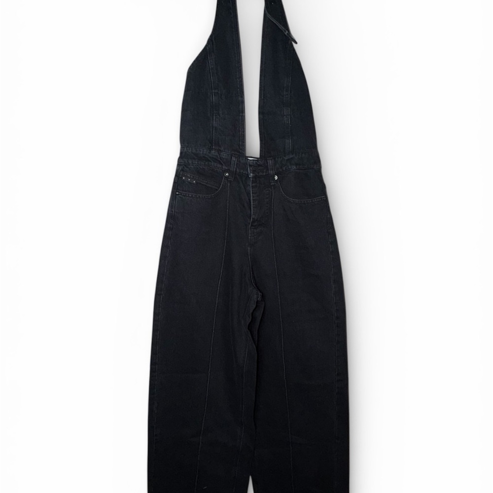 RtA Black Wide Leg Jumpsuit